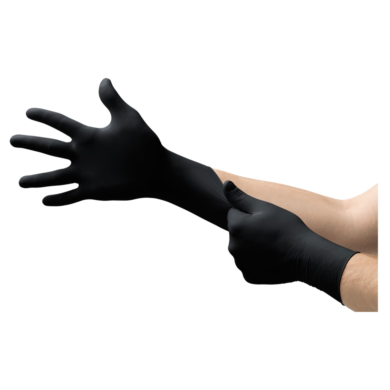 Black Dragon® Latex Exam Gloves Small Black Box of 100 product image