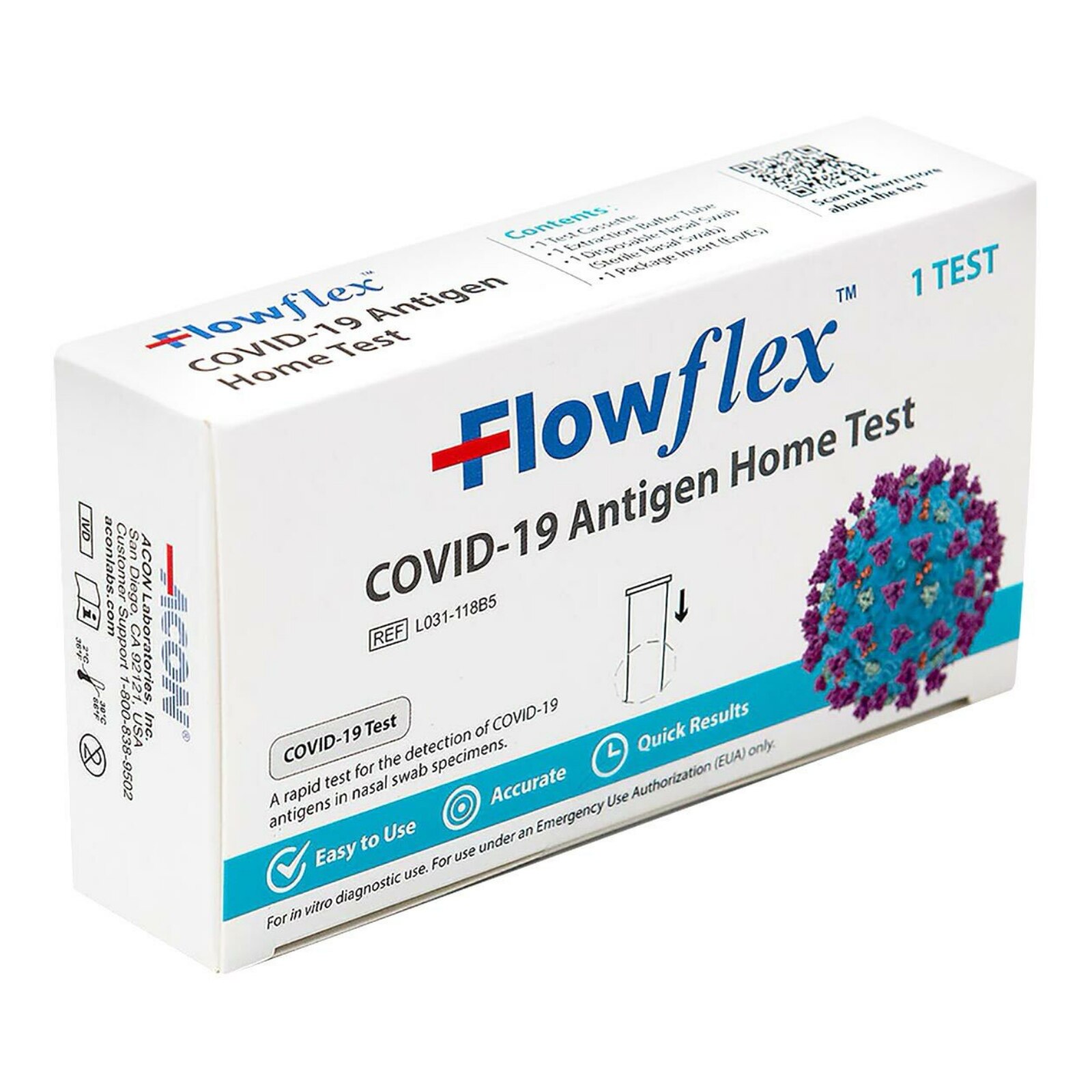 Flowflex Home Test COVID-19 Antigen OTC 10/Bx product image