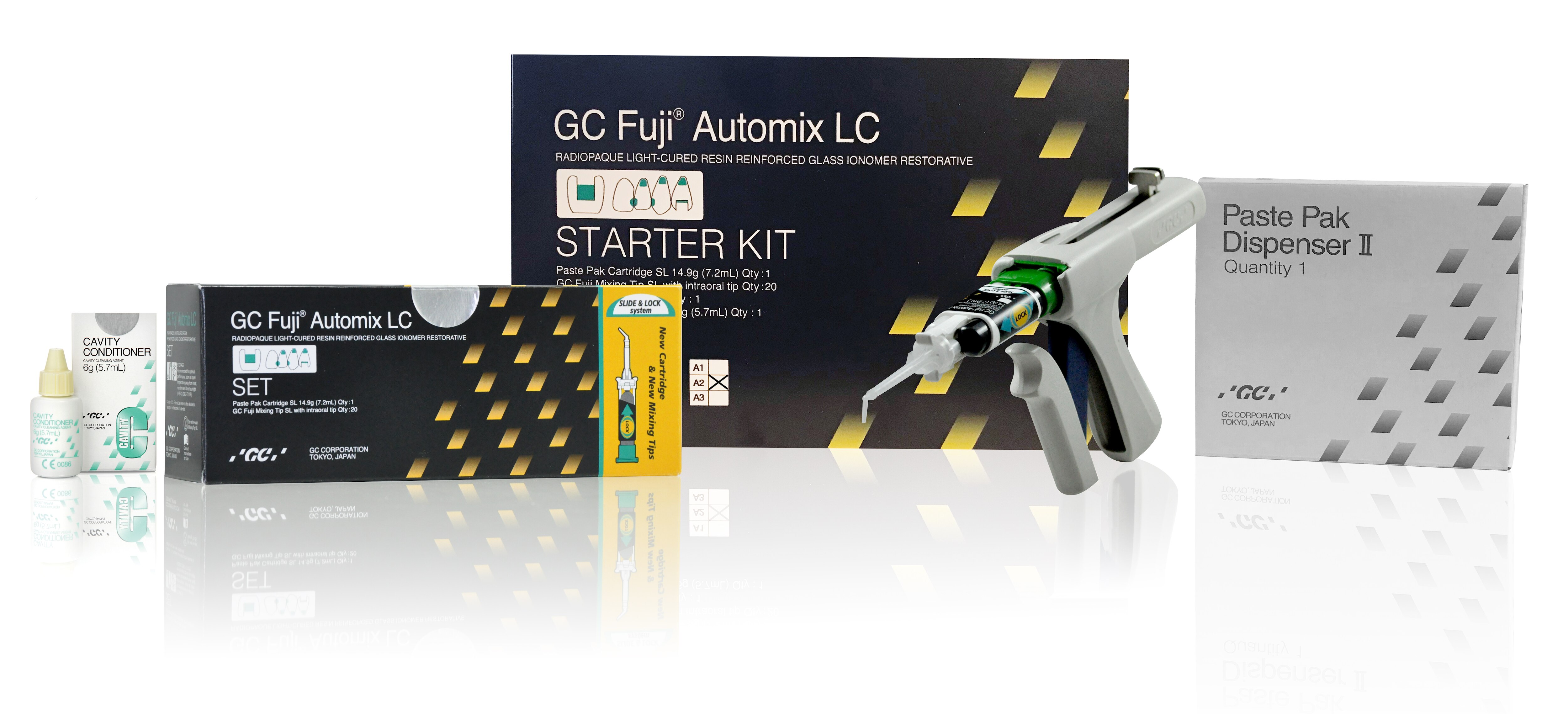 Fuji Automix LC Resin-Reinforced Glass Ionomer, Light-Cure, Starter Kit, 14.9 g, Medium Viscosity, A2, 1/Pk thumbnail 10