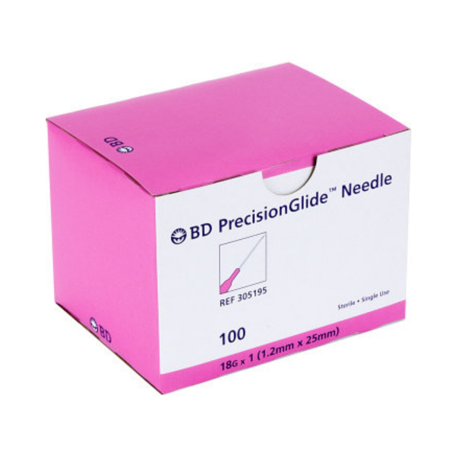 PrecisionGlide Needles 18g x 1" 100/Bx product image