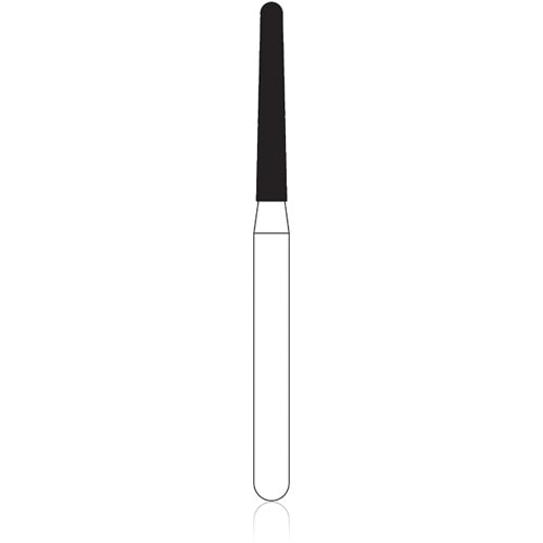 NTI Diamond Burs, FG, Long Taper Round End, # SC856L, 1.4 mm, Super Coarse, Black, 5/Pk, SC856L-014 thumbnail 5