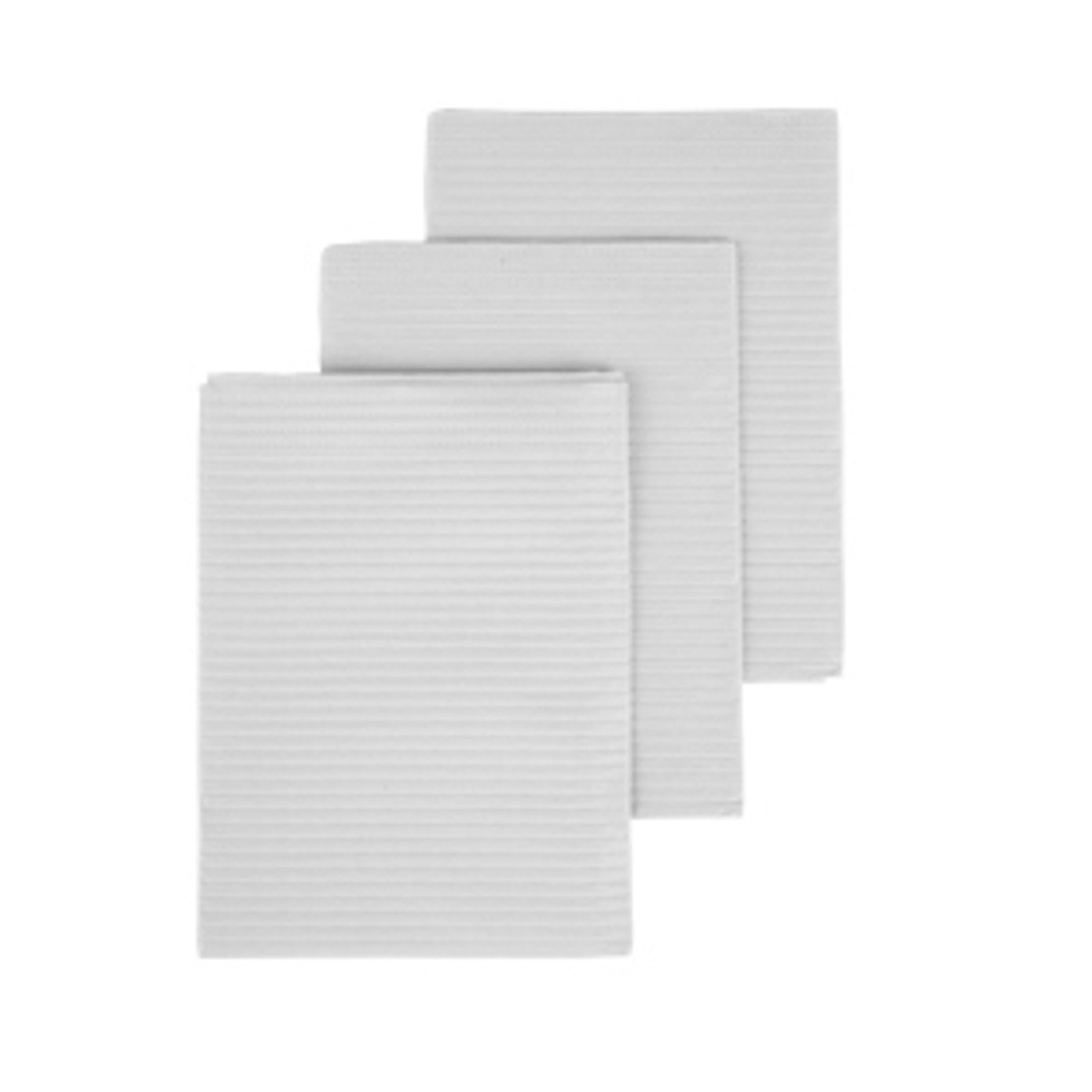 Medicom - SafeBasics Dry-Back Plus Bibs 3-Ply 13x18 500/Cs White, 8383 product image