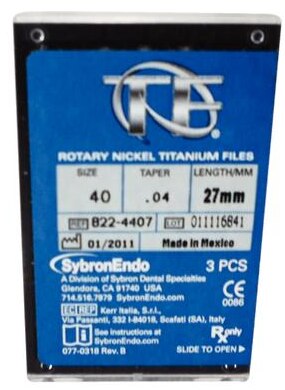 TF Twisted Files Rotary File 27 mm Size 40 Nickel Titanium Black 0.04 3/Bx thumbnail 10