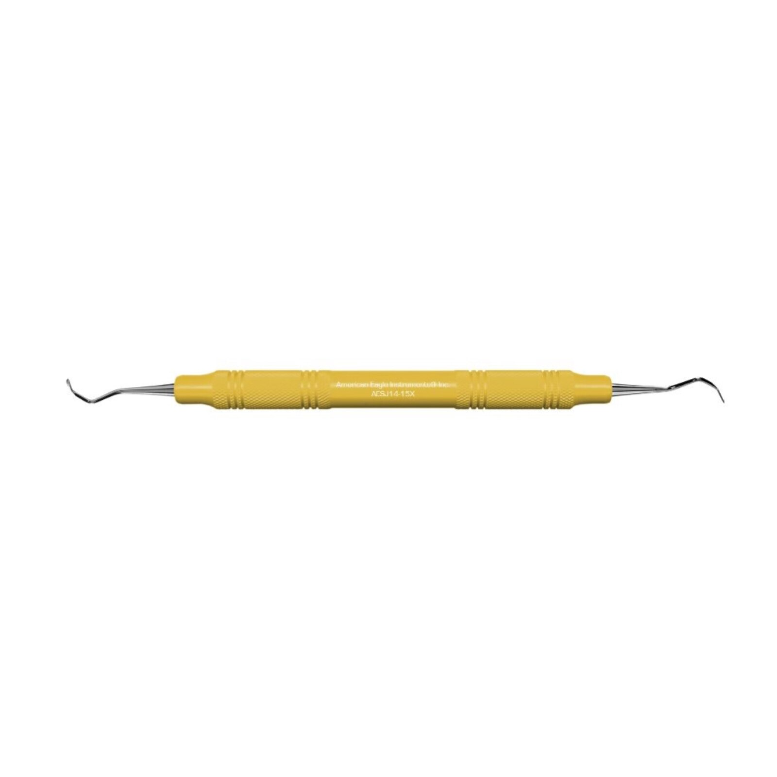Sickle Scaler, # 14-15 Jacquette, Posterior, EagleLite, Resin, 3/8", Yellow, 1/Pk, AESJ14-15X thumbnail 5