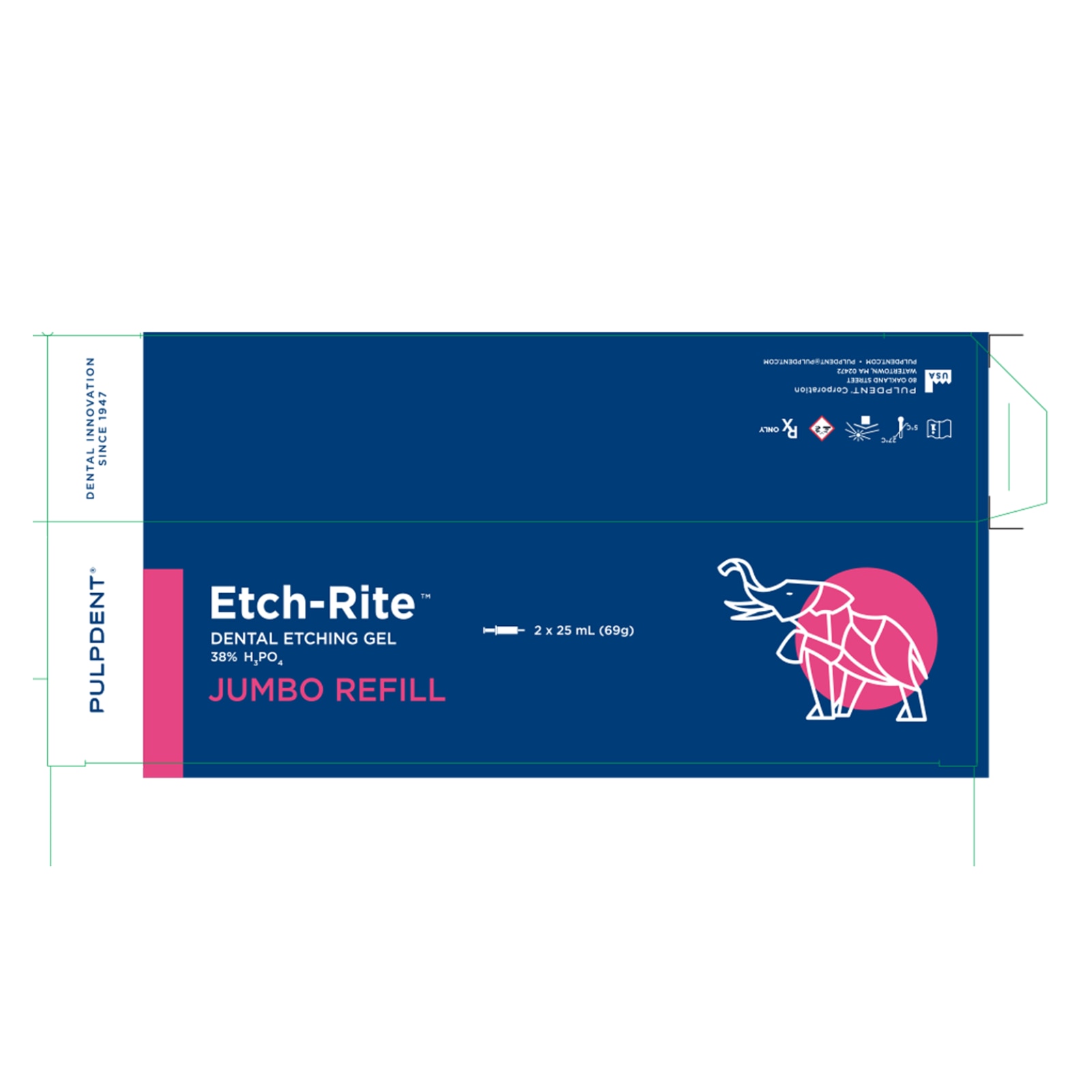 Etch-Rite Dental Etching Gel, 38% Phosphoric Acid, Jumbo Syringe Refill, 25 ml, 2/Pk, ET-50R thumbnail 9