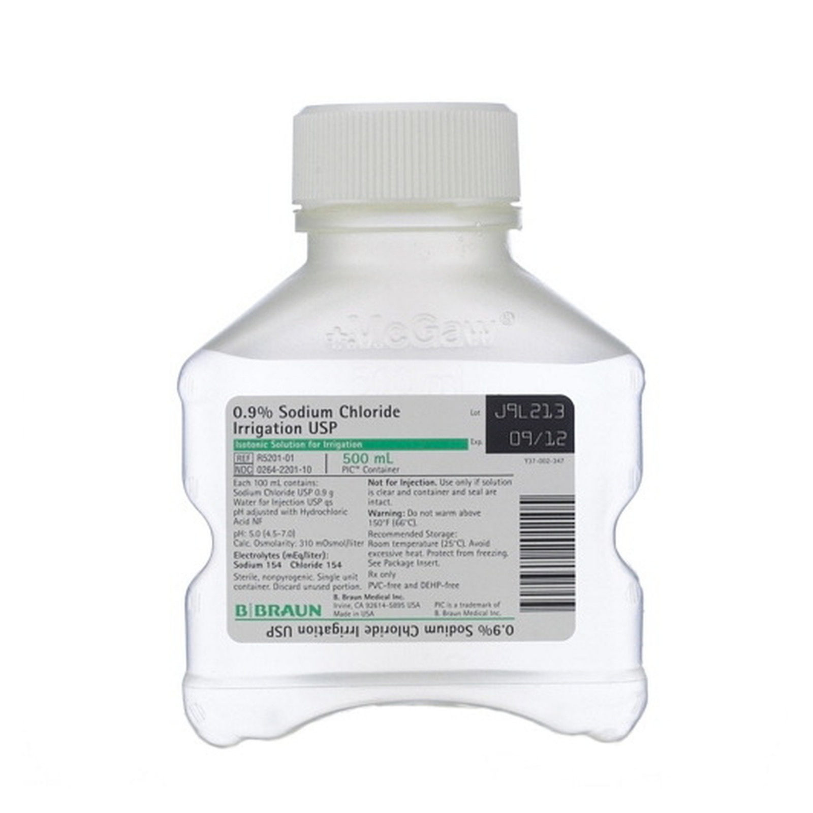 Sterile Water For Irrigation, USP, 1000 ml, 1/Pk, R5000-01 product image