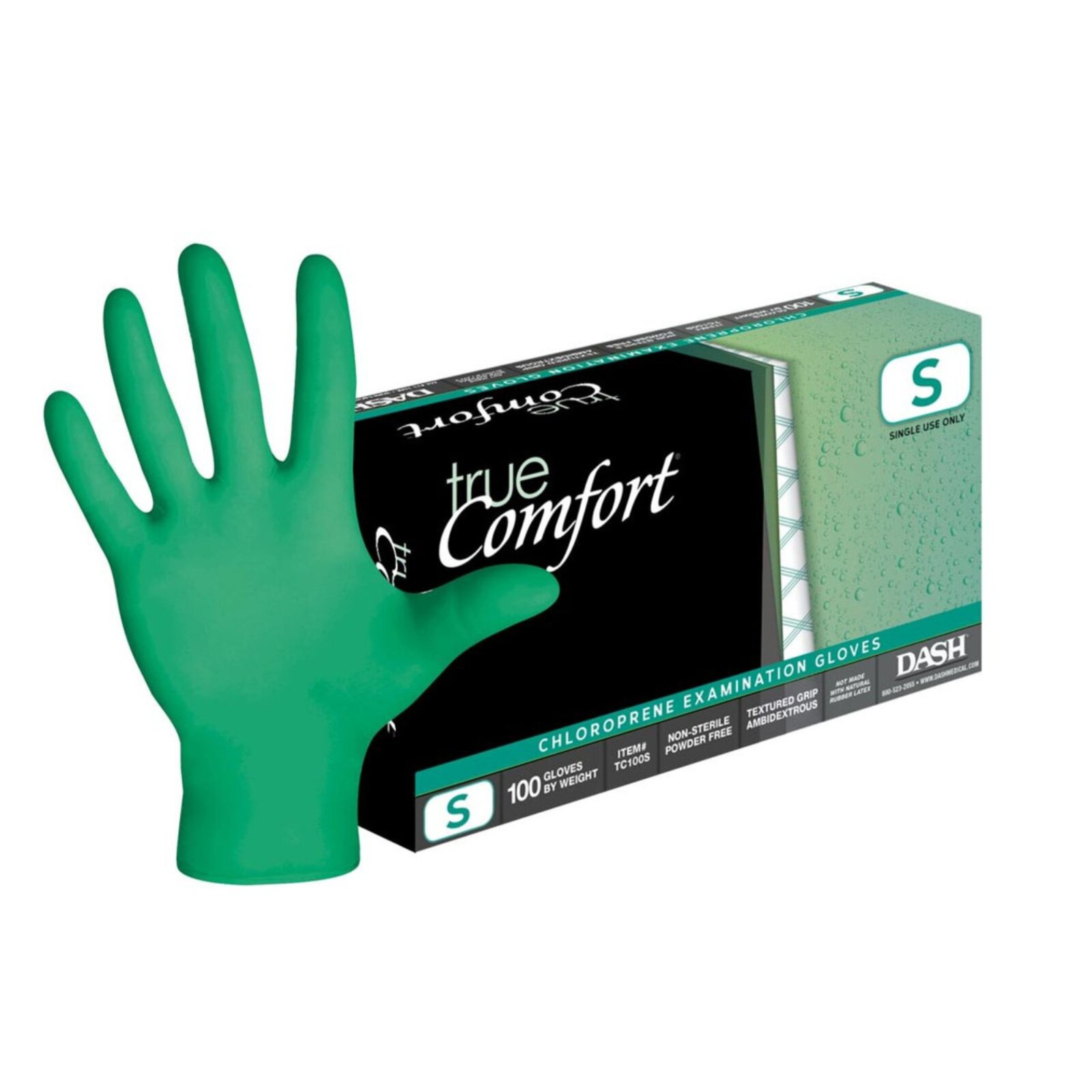 True Comfort Neoprene Exam Gloves Large 100/Bx thumbnail 7
