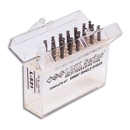 Thread Mate System Link Plus Pins, Titanium Alloy, Single-Shear, Minim Kit, 0.021", Silver, 1/Pk, L821 thumbnail 10