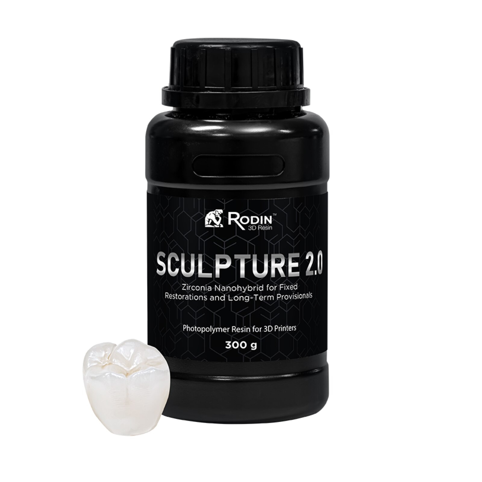 Rodin Sculpture 2.0, Ceramic Nanohybrid, 3D Resins, C3, 300 Gr, 1/Pk, 23918 product image