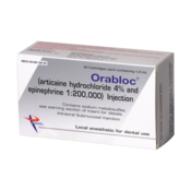 Orabloc Articaine 4% w/EPI 1:200k 50/Bx