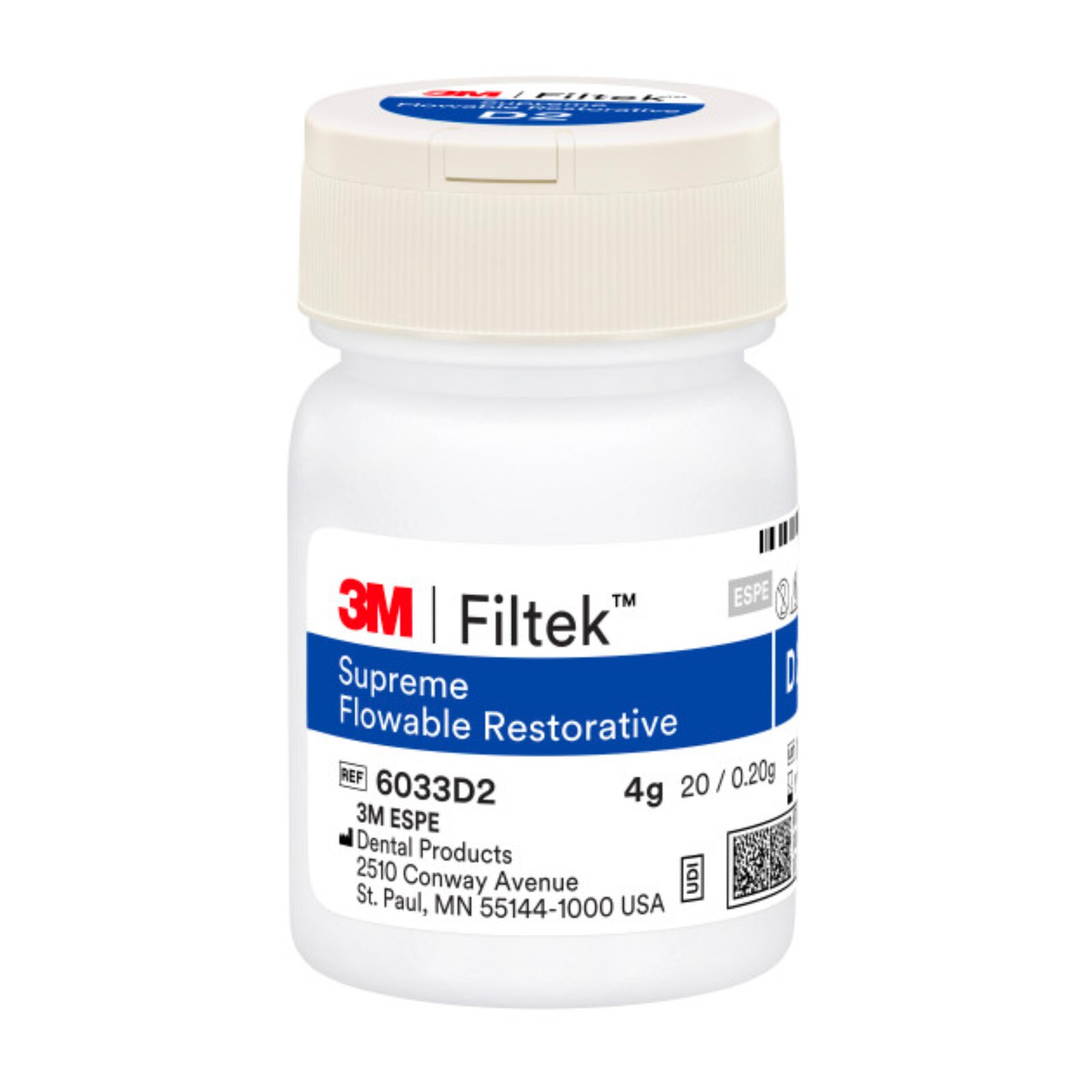 Filtek Supreme Flowable Restorative Capsules 20/Pk x 0.2g D2 product image