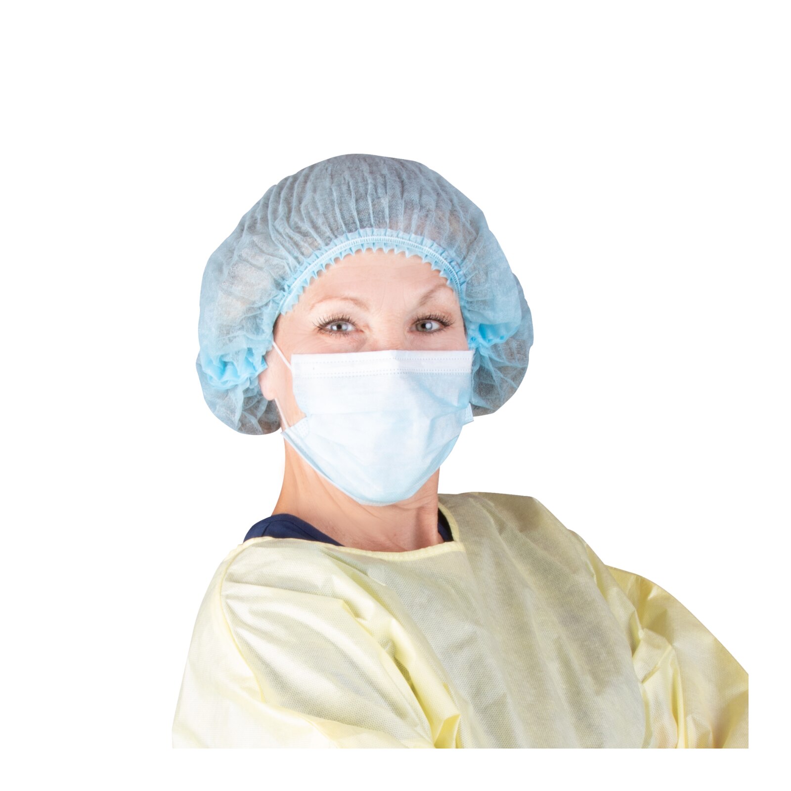 #24 Blue Bouffant Cap Bag of 100 product image