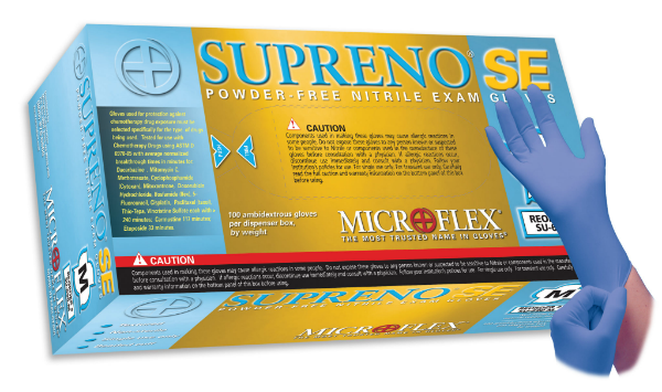 MICROFLEX Supreno SE Nitrile Exam Gloves Medium Violet Blue Non-Sterile 100/Bx thumbnail 12