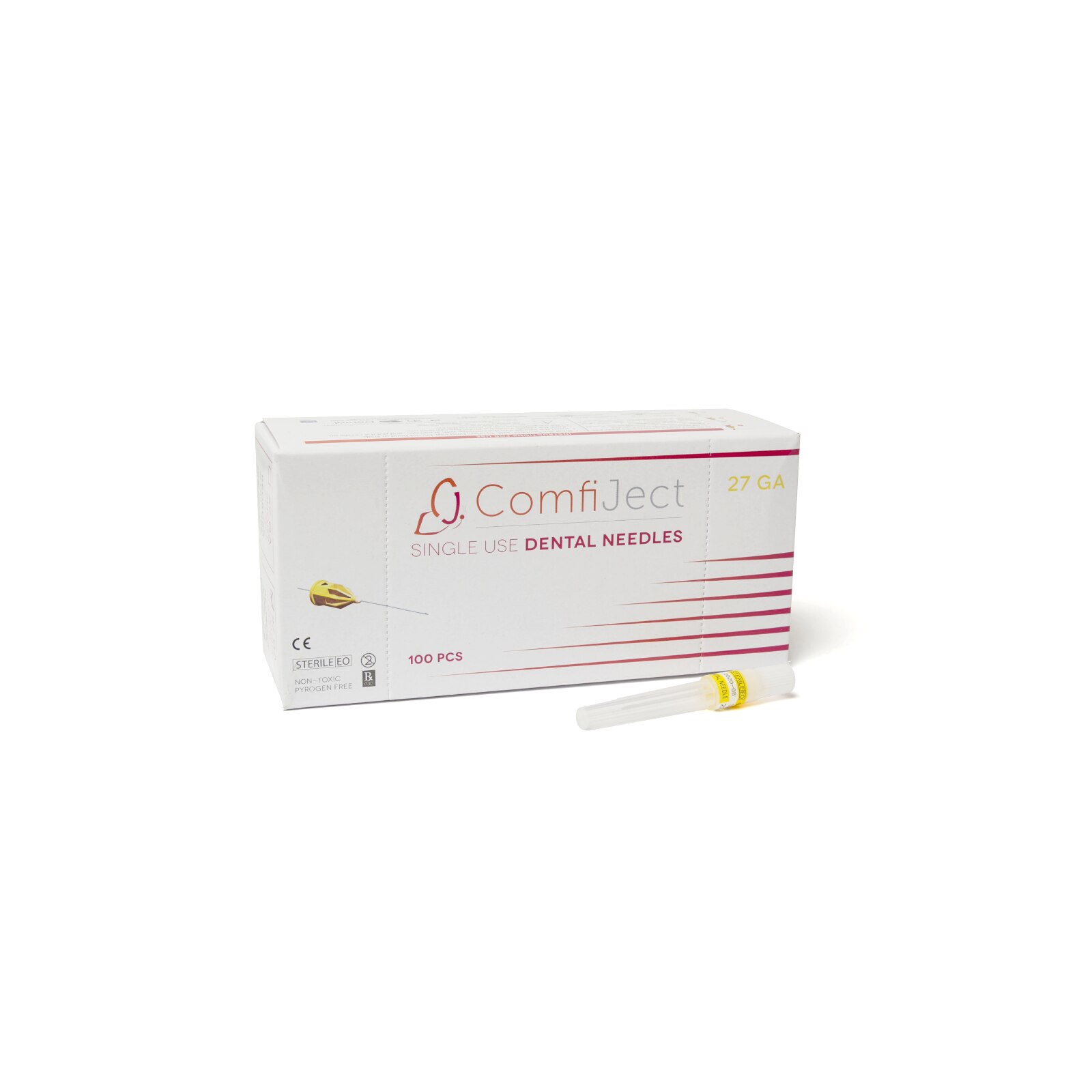 ComfiJect Dental Needles Plastic Hub 100/Pk 30S - ComfiJect Dental Needles Plastic Hub 100/Pk 30S - Image 1