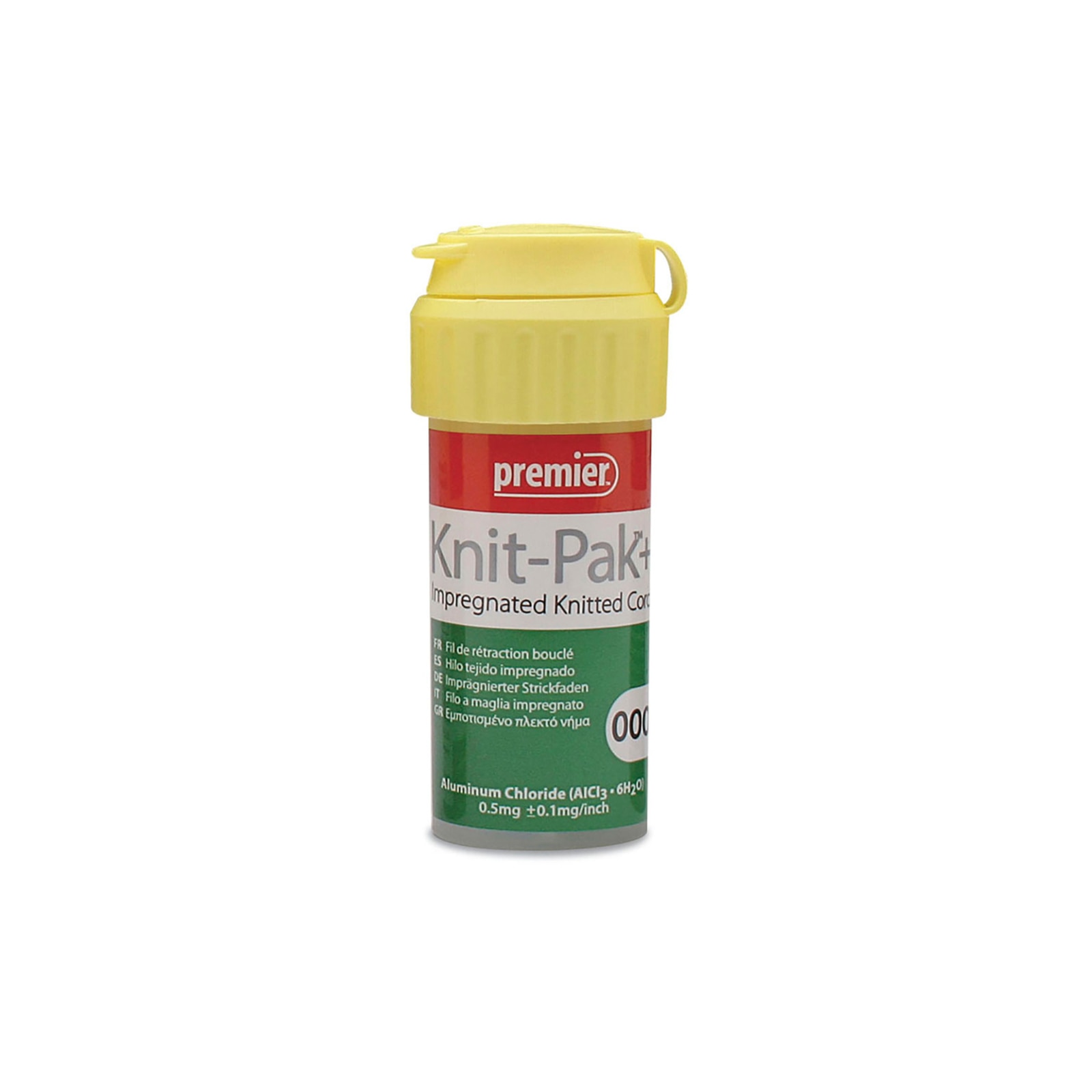 Knit-Pak + Impregnated Retraction Cord, Knitted, Aluminum Chloride, Green, 100", 9007561 product image