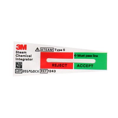 Comply SteriGage Chemical Integrators Steam, Class 5, 2" x 0.75", 100/Pk product image
