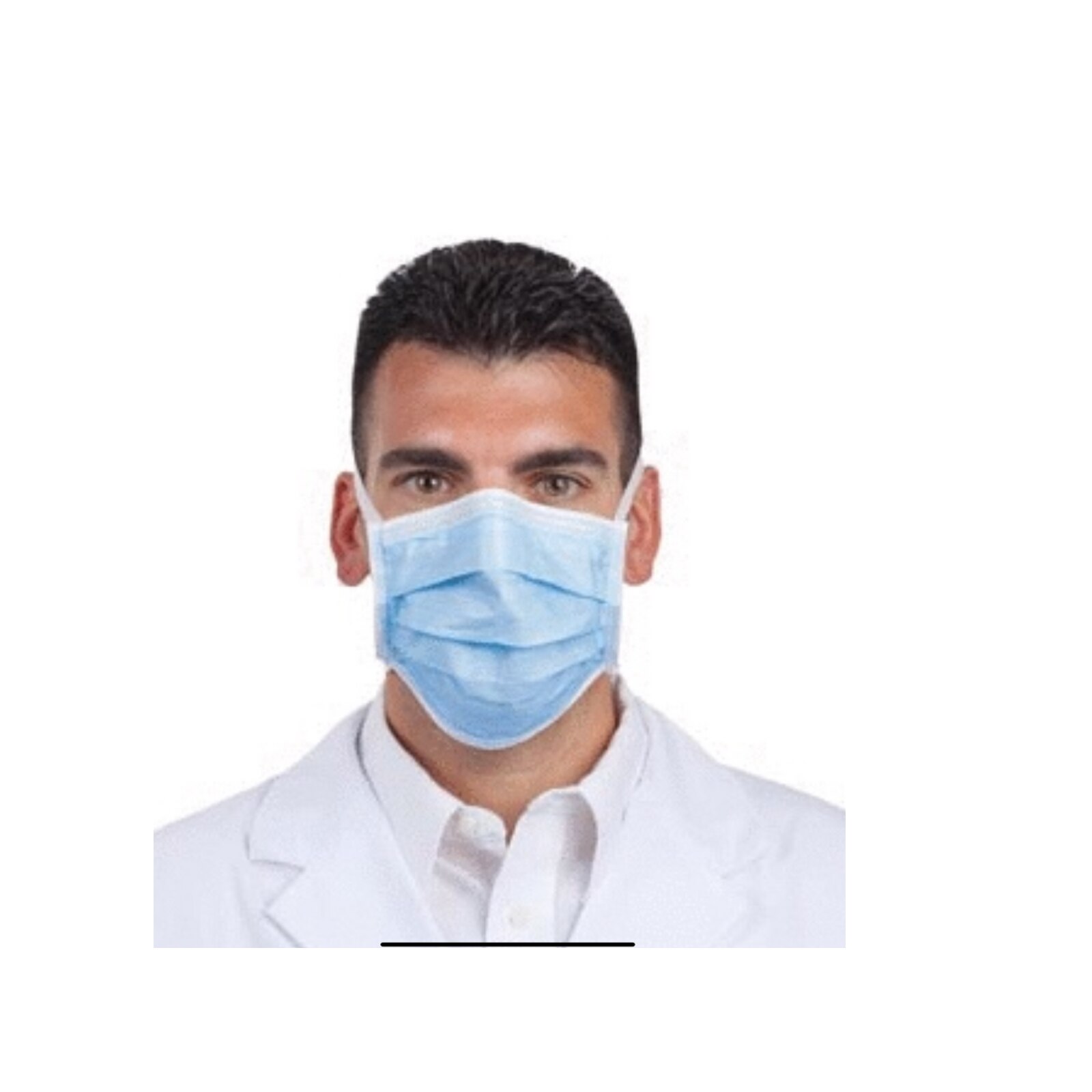 Com-Fit Super High Filtration Masks Tie-On Blue 40/Box - Com-Fit Super High Filtration Masks Tie-On Blue 40/Box - Image 1