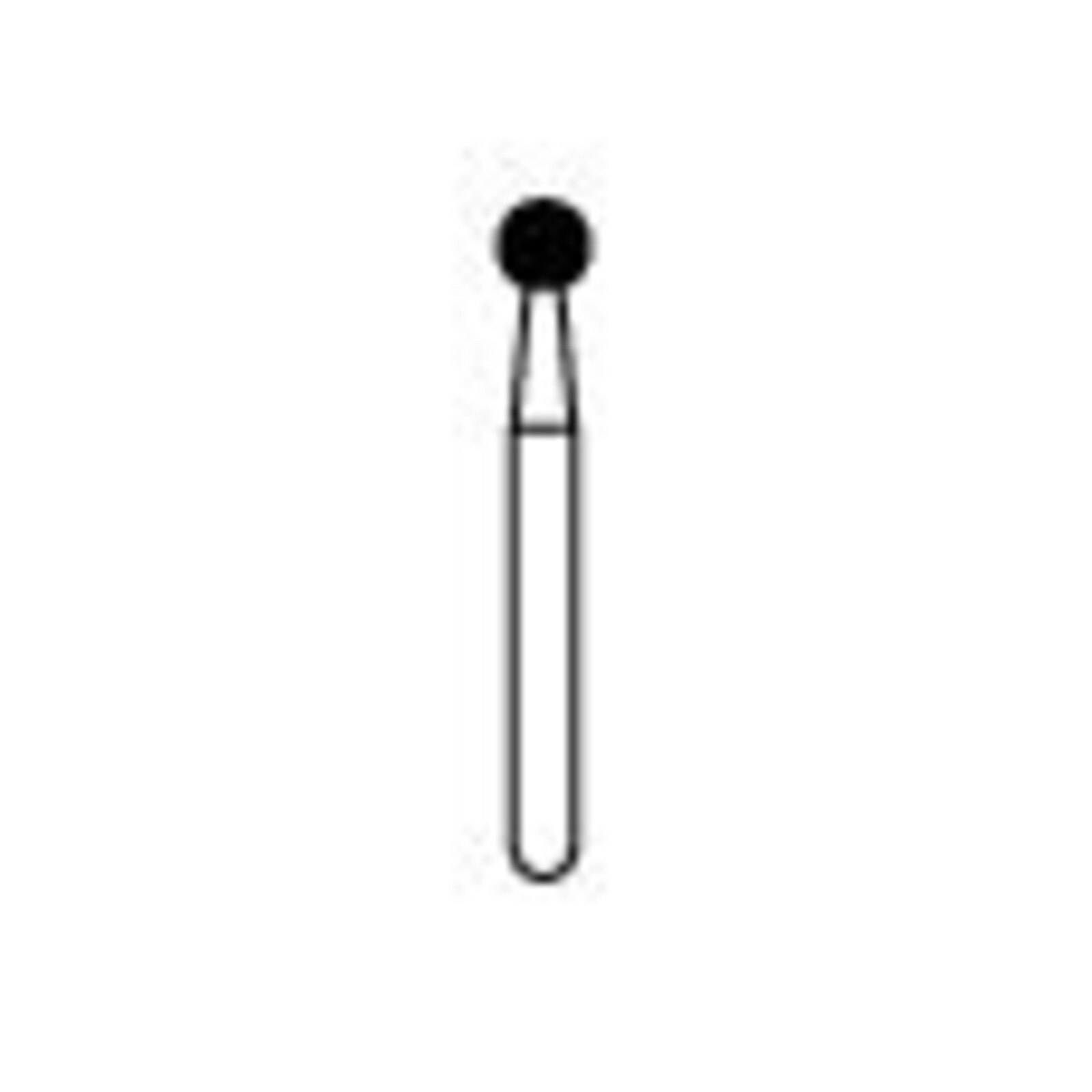 NTI Diamond Burs, FG, Round, # 801, 2.3 mm, Fine, Red, 5/Pk, F801-023 thumbnail 5