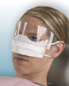 Patient Safety Mask w/Shield White 25/Bx