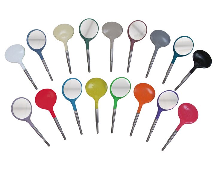 Crystal HD Mouth Mirror Head # 4 Blue 12/Pk, 50Z371B product image