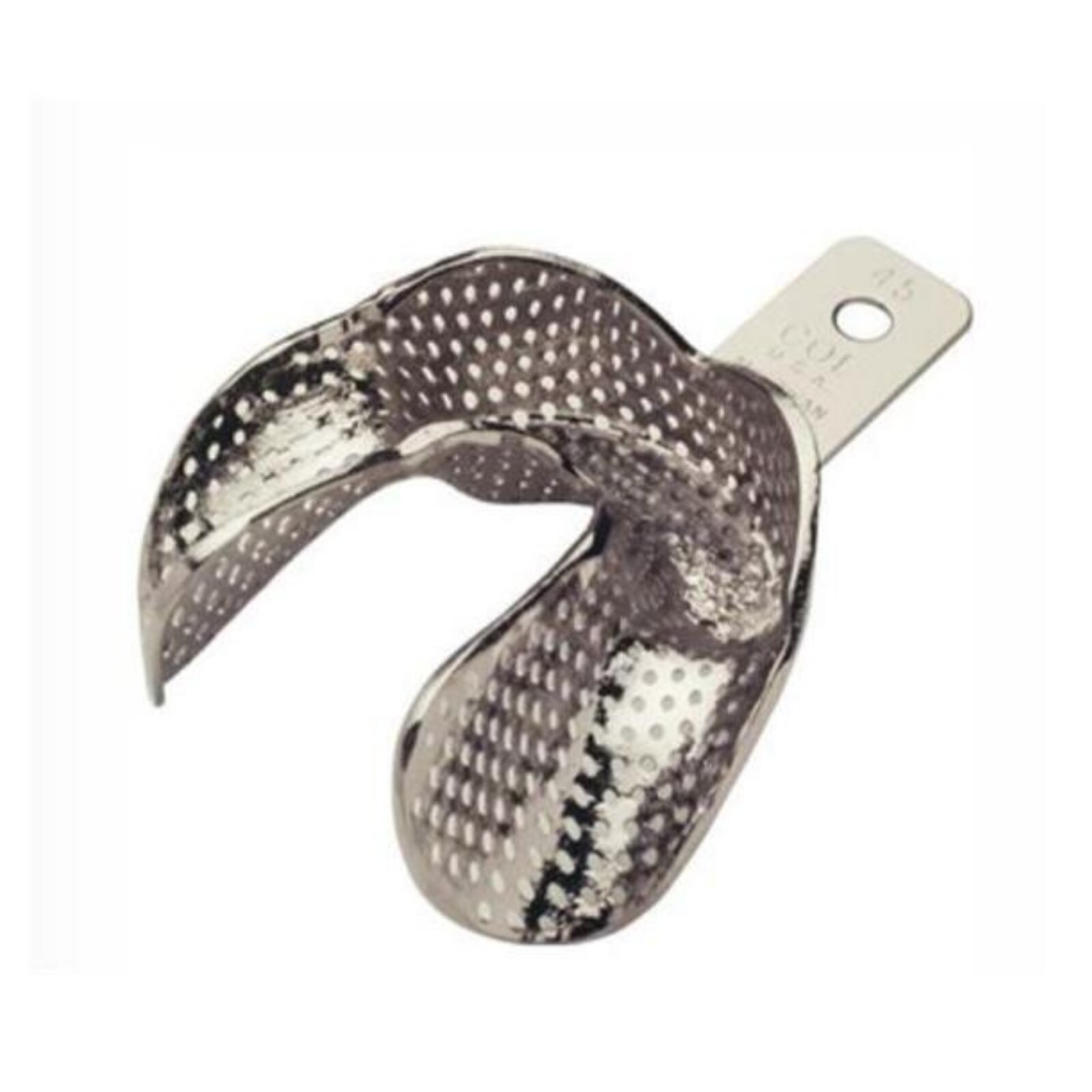 McGowan Immediate Denture Tray Ni-Plate Perf #45 Lower/Large thumbnail 4