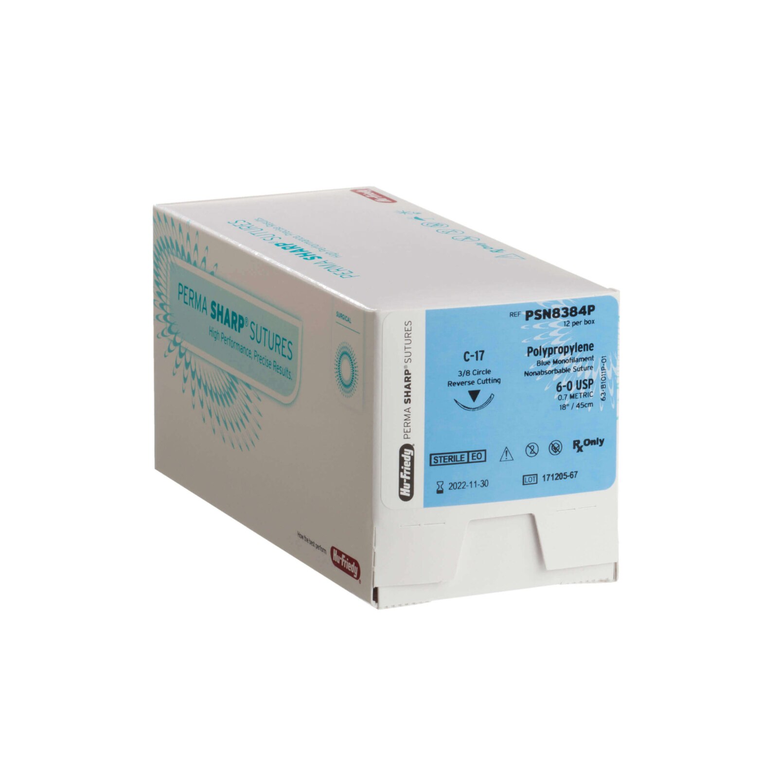 Perma Sharp Suture 3-0 Gut Plain 27 C-7 3/8 Circle 12/Box, PSNH810A thumbnail 4