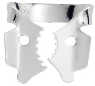 Hygenic Rubber Dam Clamp, Gloss Finish, # 13A, Winged, 1/Pk, H02705 thumbnail 9
