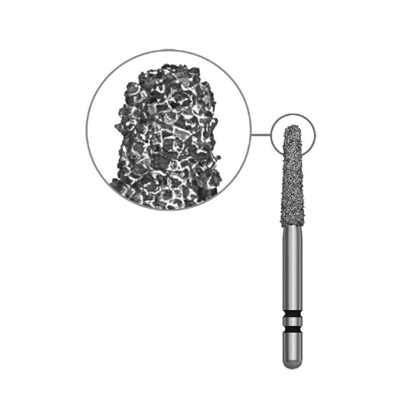 Two Striper Diamond Bur Friction Grip Super Coarse 230SC 5/Pk product image