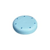 Magnetic Bur Block 7-Hole Small Round Blue