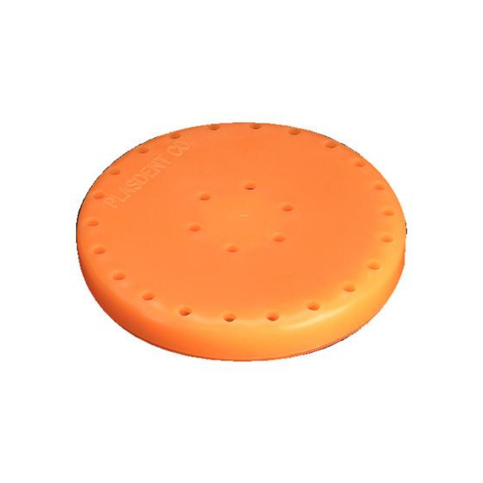 Silicone Magnetic Bur Block 28-Hole Large Round Neon-Tangerine, 400BL2-12N - Silicone Magnetic Bur Block 28-Hole Large Round Neon-Tangerine, 400BL2-12N - Image 1