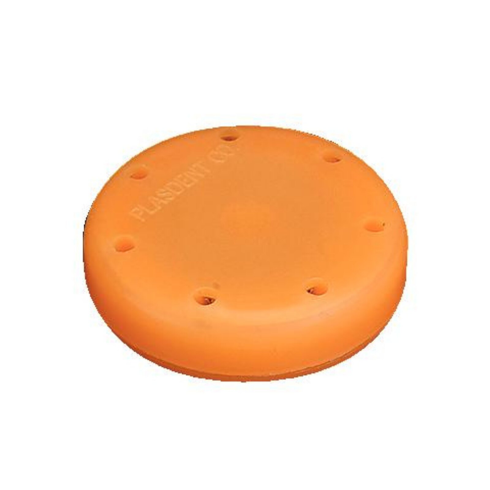 Magnetic Bur Block, Silicone, 7-Hole, Small Round, Neon Tangerine, 1/Pk, 400BS2-12N - Magnetic Bur Block, Silicone, 7-Hole, Small Round, Neon Tangerine, 1/Pk, 400BS2-12N - Image 1