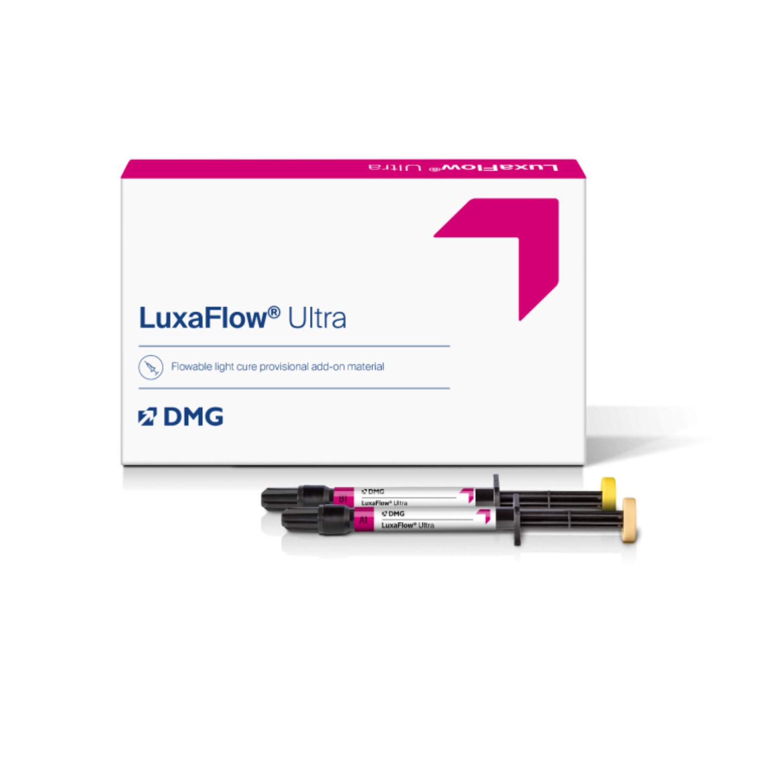 LuxaFlow Ultra Temporary Material 1.5 Gm Bleach Syringe Refill product image