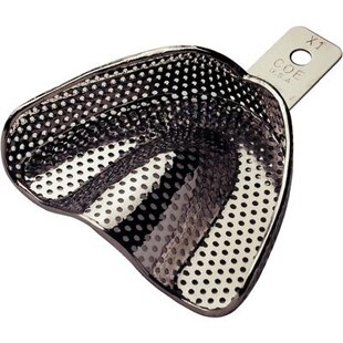 Coe Nickel-Plated Metal Perforated Regular Impression Trays, # X1, X-Large, Upper, 1/Pk, 260911 thumbnail 10