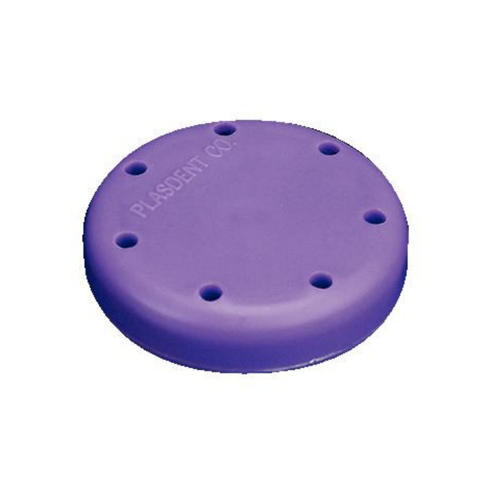 Small Magnetic Round Bur Block with 7-Hole Neon Purple product image