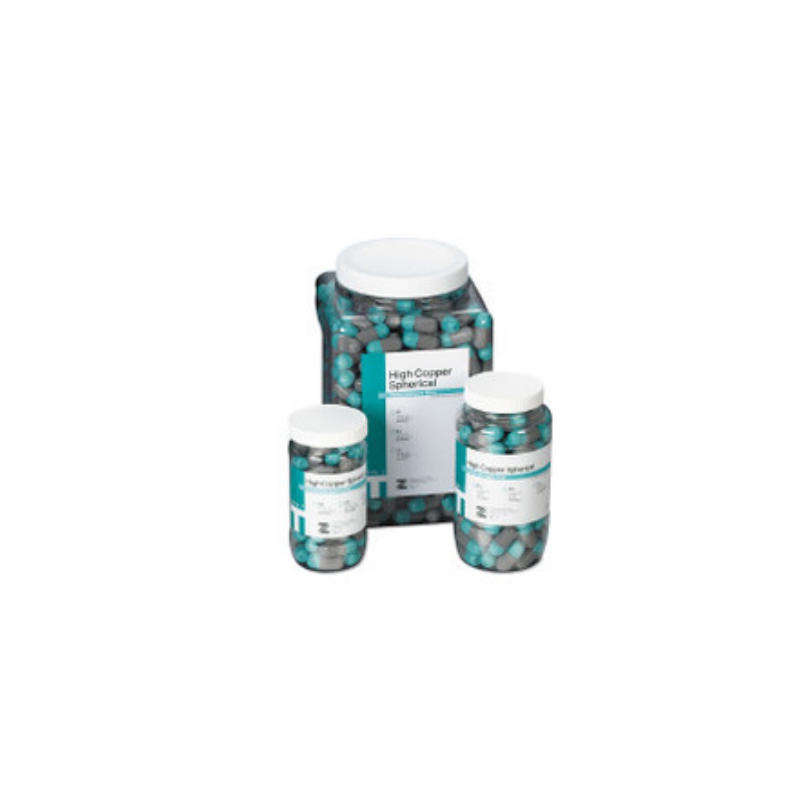 Zenith T-Type Spherical Amalgam Alloy Single-Spill Capsules Fast Set Jar of 50 thumbnail 2